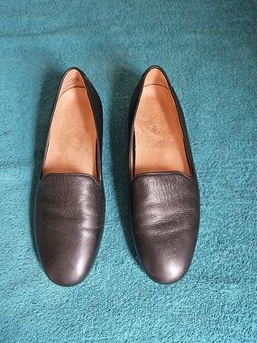 Vionic Willa II Premium Black Leather Slip On Loafer Size 6.5